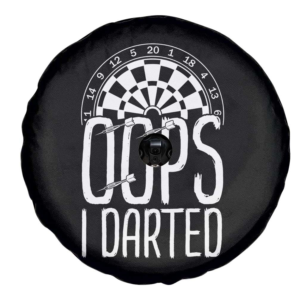 Sarcastic Dartist Gift Spare Tire Cover Funny Oops I Darted Darts Lover - Wonder Print Shop