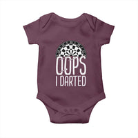 Sarcastic Dartist Gift Baby Onesie Funny Oops I Darted Darts Lover - Wonder Print Shop