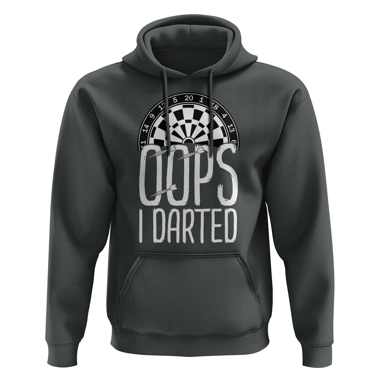 Sarcastic Dartist Gift Hoodie Funny Oops I Darted Darts Lover - Wonder Print Shop