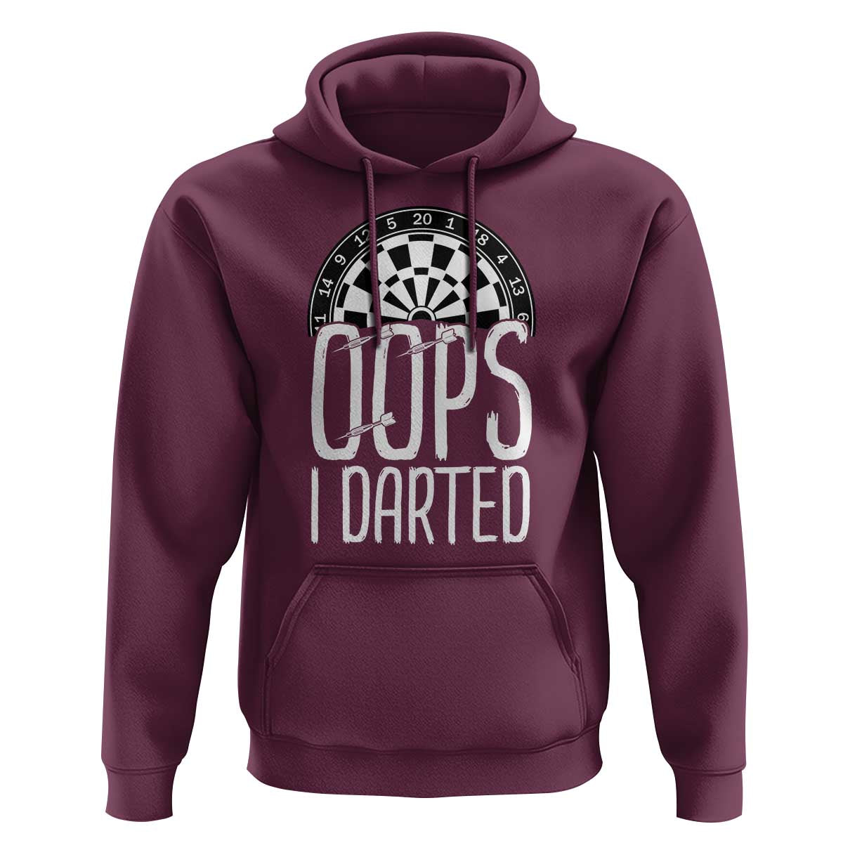 Sarcastic Dartist Gift Hoodie Funny Oops I Darted Darts Lover - Wonder Print Shop