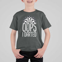 Sarcastic Dartist Gift T Shirt For Kid Funny Oops I Darted Darts Lover - Wonder Print Shop