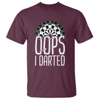 Sarcastic Dartist Gift T Shirt Funny Oops I Darted Darts Lover - Wonder Print Shop