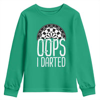 Sarcastic Dartist Gift Youth Sweatshirt Funny Oops I Darted Darts Lover - Wonder Print Shop
