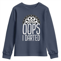 Sarcastic Dartist Gift Youth Sweatshirt Funny Oops I Darted Darts Lover - Wonder Print Shop