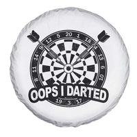 Funny Oops I Darted Spare Tire Cover Sarcastic Dartist Darts Lover Gift - Wonder Print Shop