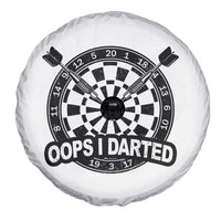 Funny Oops I Darted Spare Tire Cover Sarcastic Dartist Darts Lover Gift - Wonder Print Shop