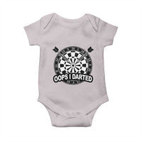 Funny Oops I Darted Baby Onesie Sarcastic Dartist Darts Lover Gift - Wonder Print Shop