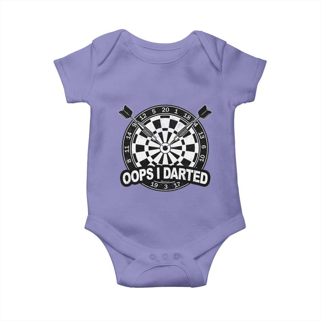 Funny Oops I Darted Baby Onesie Sarcastic Dartist Darts Lover Gift - Wonder Print Shop