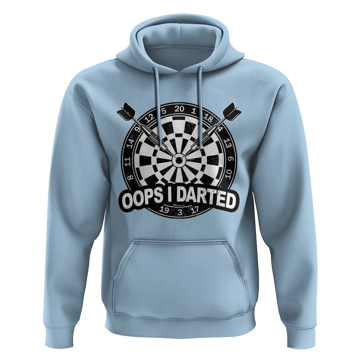 Funny Oops I Darted Hoodie Sarcastic Dartist Darts Lover Gift - Wonder Print Shop