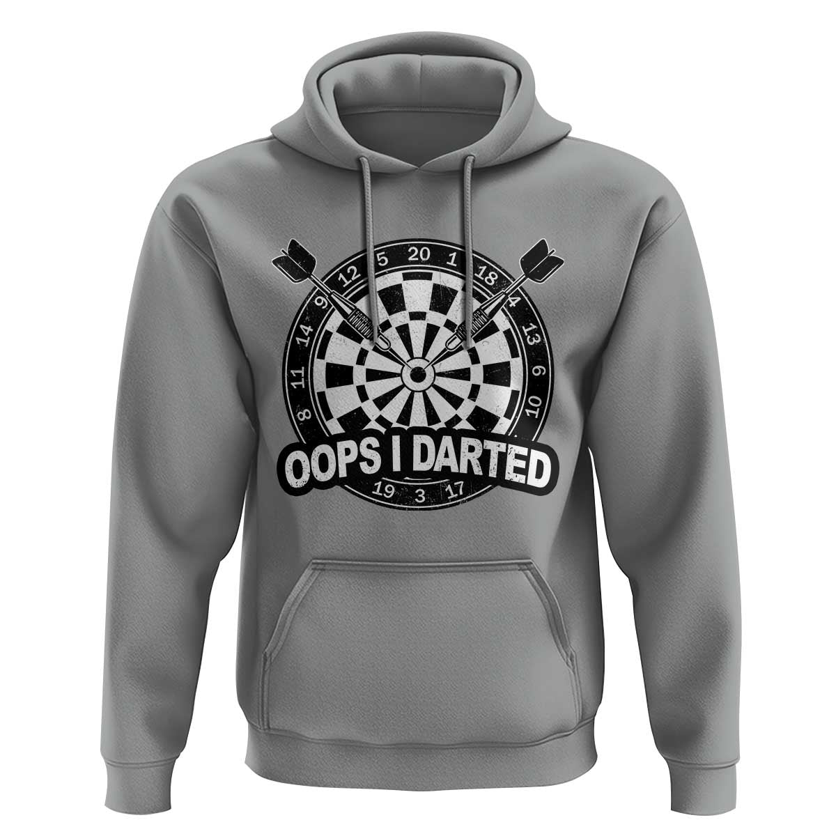 Funny Oops I Darted Hoodie Sarcastic Dartist Darts Lover Gift - Wonder Print Shop