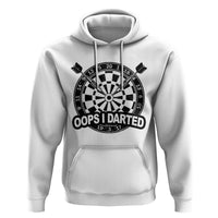 Funny Oops I Darted Hoodie Sarcastic Dartist Darts Lover Gift - Wonder Print Shop