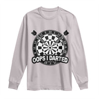 Funny Oops I Darted Long Sleeve Shirt Sarcastic Dartist Darts Lover Gift - Wonder Print Shop