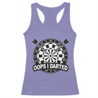 Funny Oops I Darted Racerback Tank Top Sarcastic Dartist Darts Lover Gift - Wonder Print Shop
