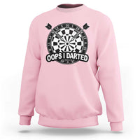 Funny Oops I Darted Sweatshirt Sarcastic Dartist Darts Lover Gift - Wonder Print Shop