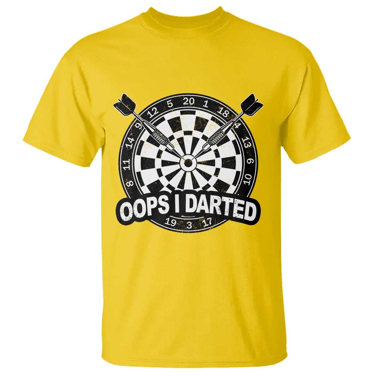 Funny Oops I Darted T Shirt Sarcastic Dartist Darts Lover Gift - Wonder Print Shop