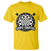 Funny Oops I Darted T Shirt Sarcastic Dartist Darts Lover Gift - Wonder Print Shop
