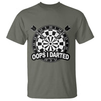 Funny Oops I Darted T Shirt Sarcastic Dartist Darts Lover Gift - Wonder Print Shop