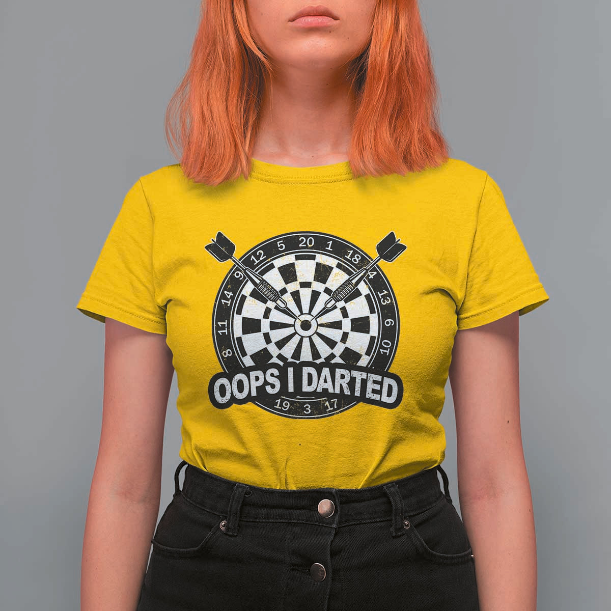Funny Oops I Darted T Shirt For Women Sarcastic Dartist Darts Lover Gift - Wonder Print Shop