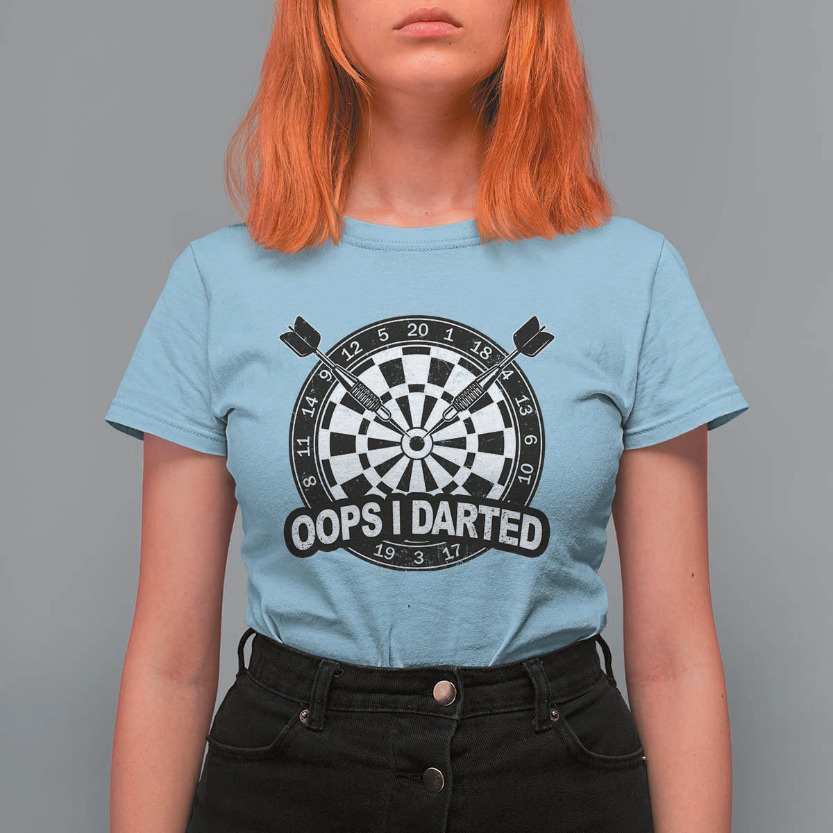 Funny Oops I Darted T Shirt For Women Sarcastic Dartist Darts Lover Gift - Wonder Print Shop