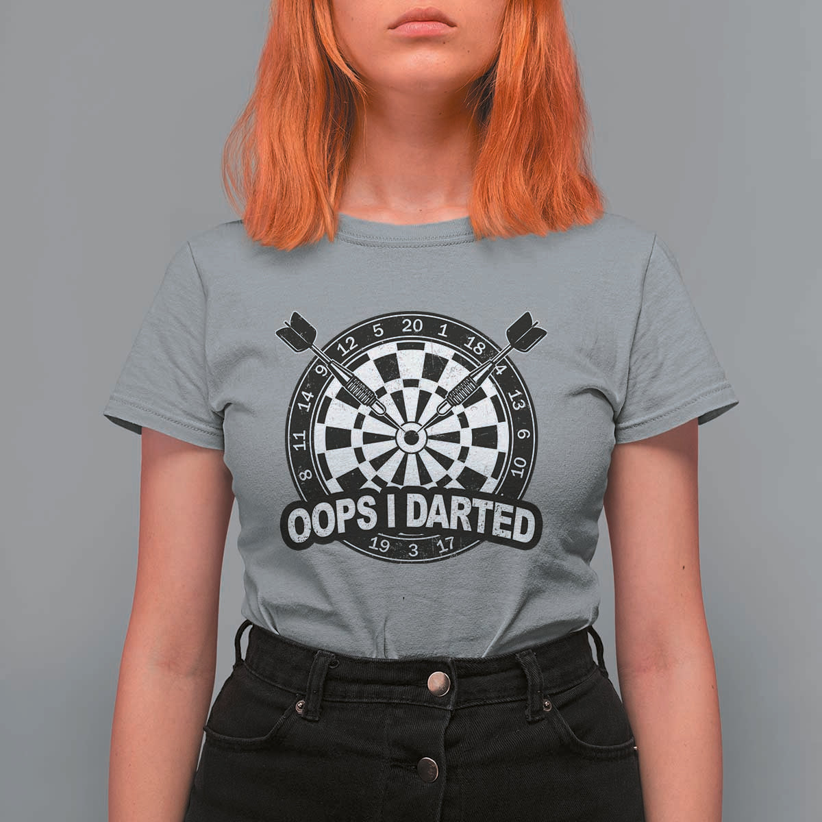 Funny Oops I Darted T Shirt For Women Sarcastic Dartist Darts Lover Gift - Wonder Print Shop