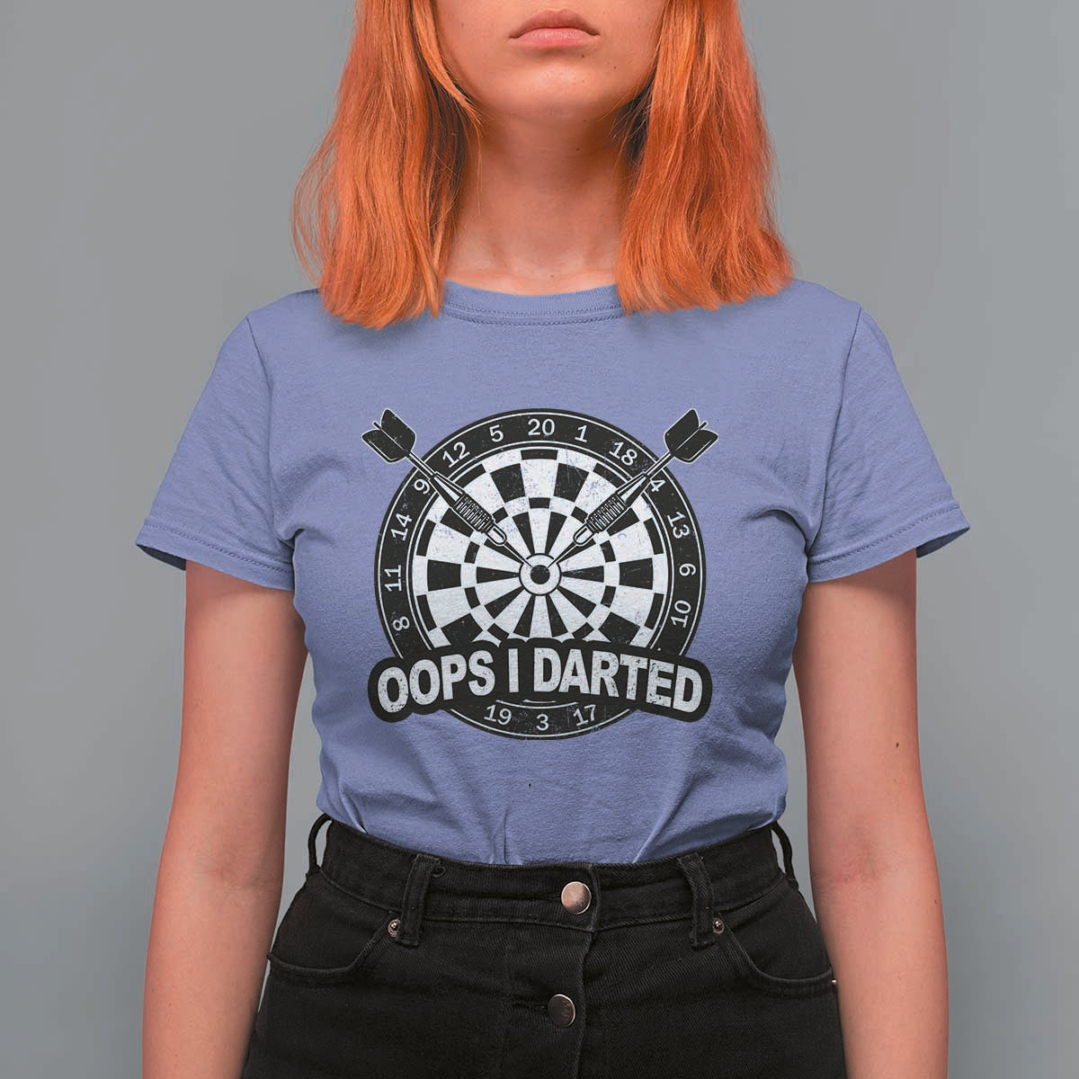 Funny Oops I Darted T Shirt For Women Sarcastic Dartist Darts Lover Gift - Wonder Print Shop