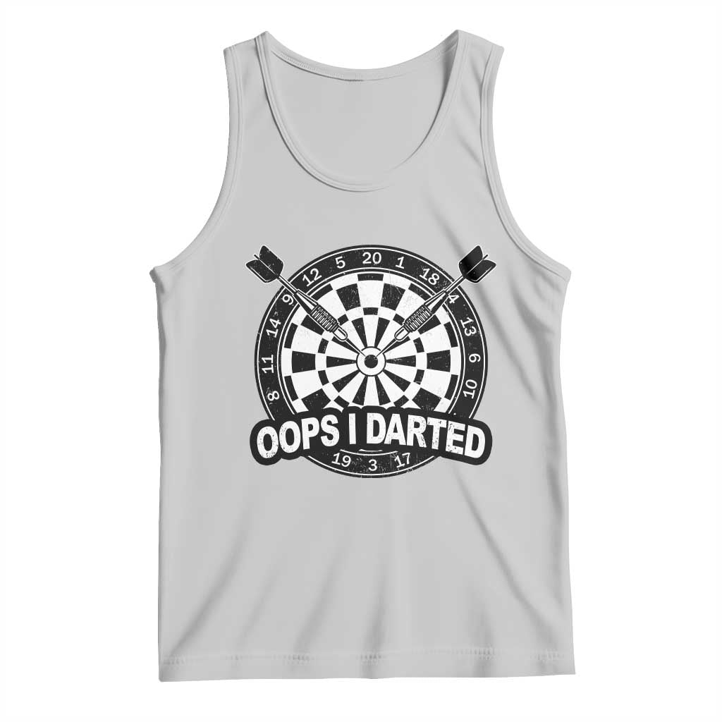 Funny Oops I Darted Tank Top Sarcastic Dartist Darts Lover Gift - Wonder Print Shop