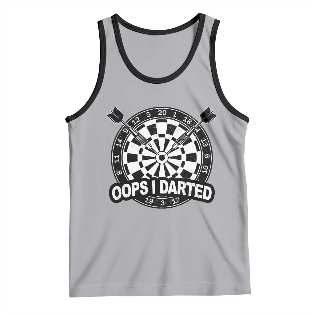 Funny Oops I Darted Tank Top Sarcastic Dartist Darts Lover Gift - Wonder Print Shop