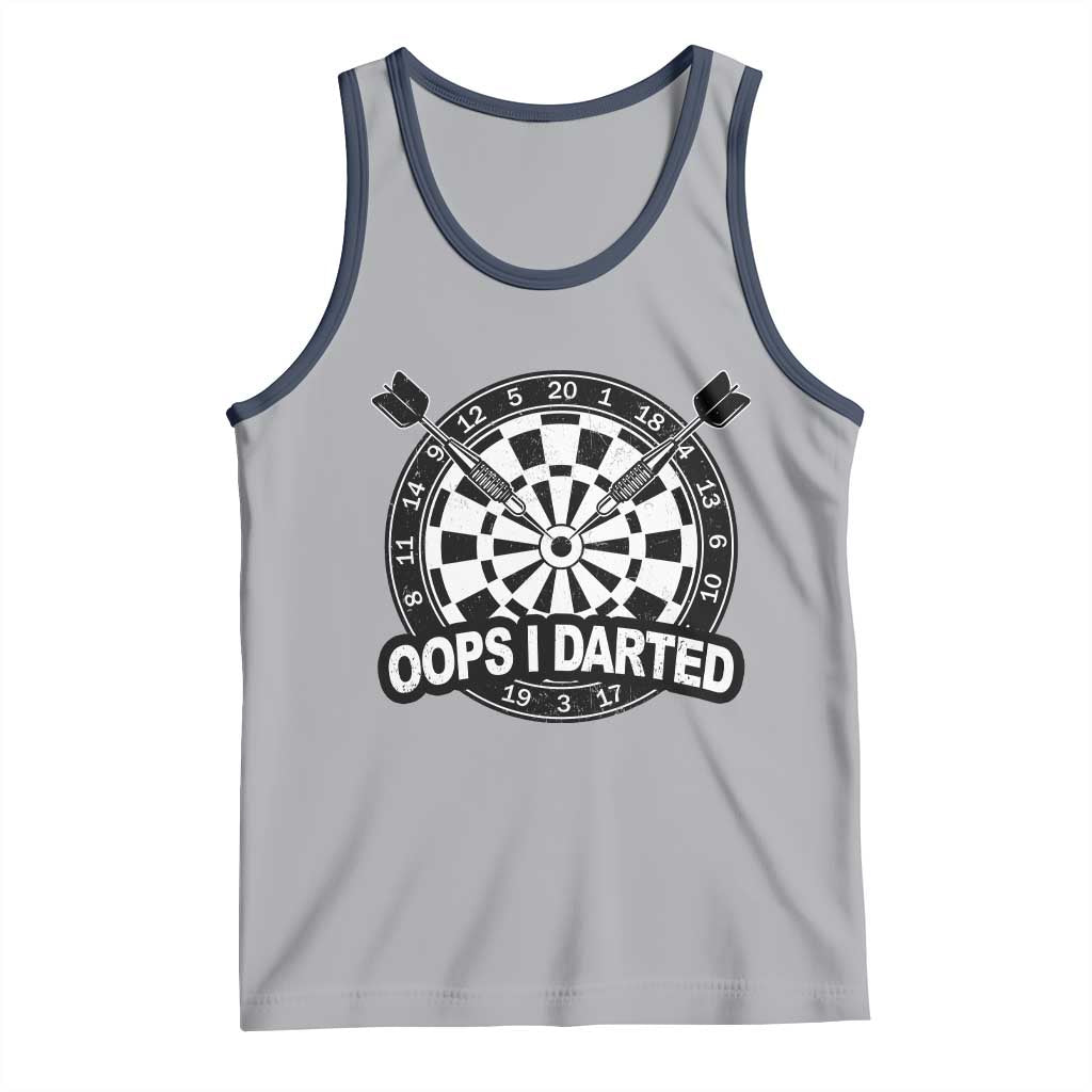 Funny Oops I Darted Tank Top Sarcastic Dartist Darts Lover Gift - Wonder Print Shop