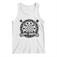 Funny Oops I Darted Tank Top Sarcastic Dartist Darts Lover Gift - Wonder Print Shop