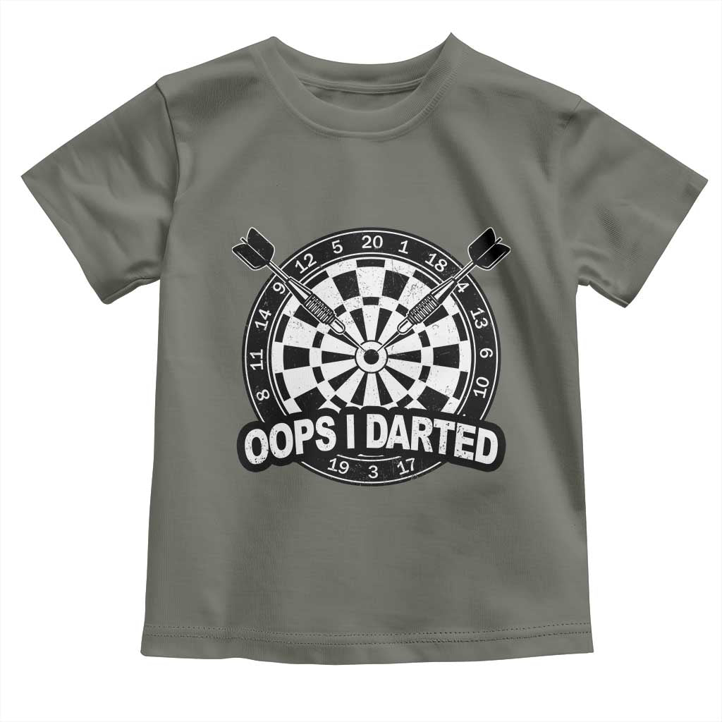 Funny Oops I Darted Toddler T Shirt Sarcastic Dartist Darts Lover Gift - Wonder Print Shop