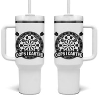 Funny Oops I Darted Tumbler With Handle Sarcastic Dartist Darts Lover Gift - Wonder Print Shop