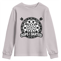 Funny Oops I Darted Youth Sweatshirt Sarcastic Dartist Darts Lover Gift - Wonder Print Shop