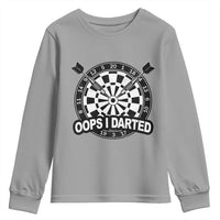 Funny Oops I Darted Youth Sweatshirt Sarcastic Dartist Darts Lover Gift - Wonder Print Shop