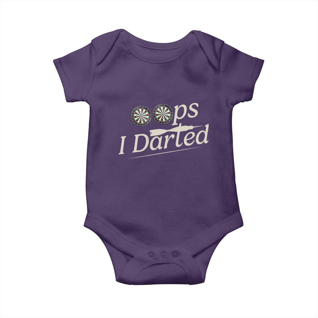 Oops I Darted Baby Onesie Funny Pub Darts Lover - Wonder Print Shop