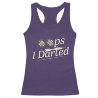 Oops I Darted Racerback Tank Top Funny Pub Darts Lover - Wonder Print Shop