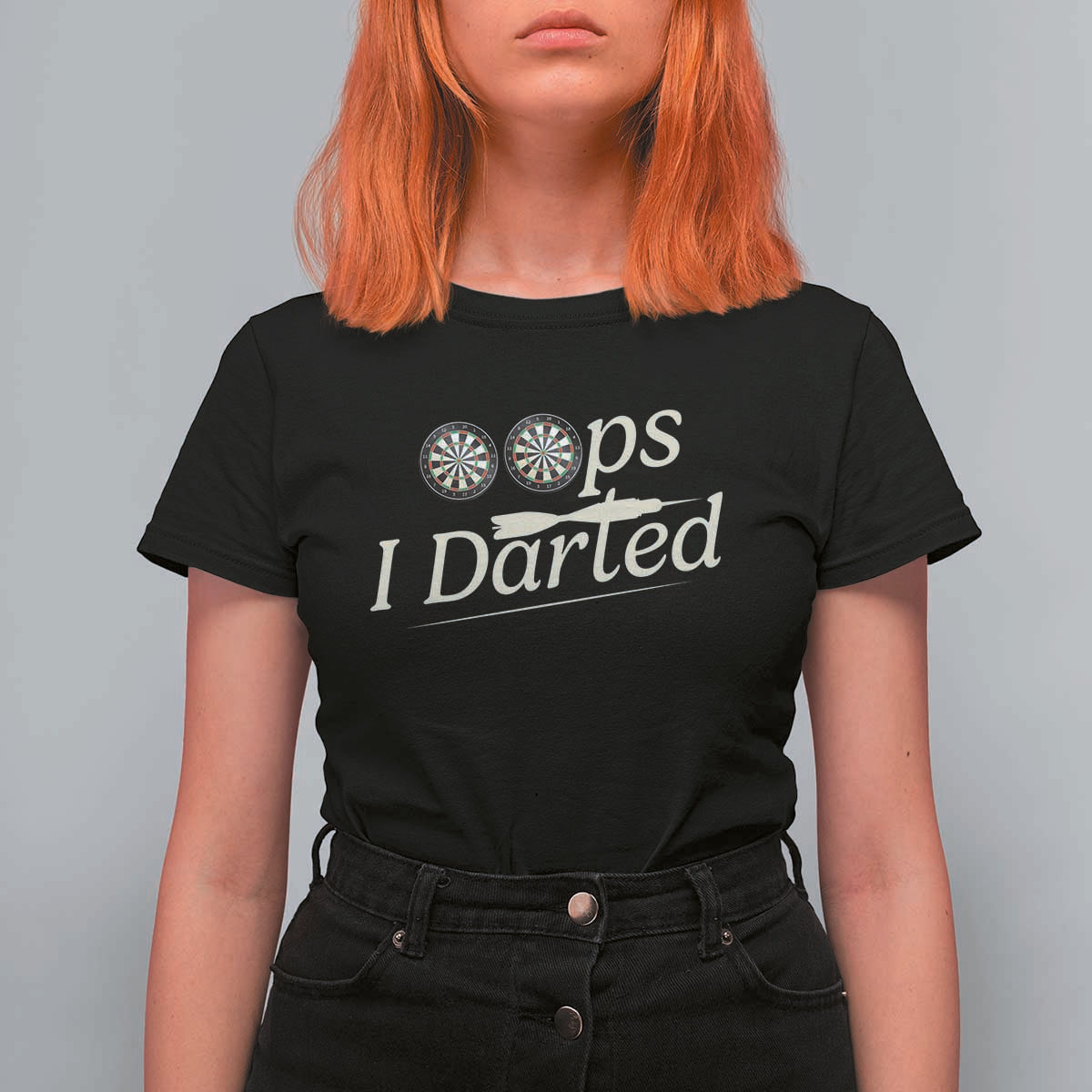 Oops I Darted T Shirt For Women Funny Pub Darts Lover - Wonder Print Shop