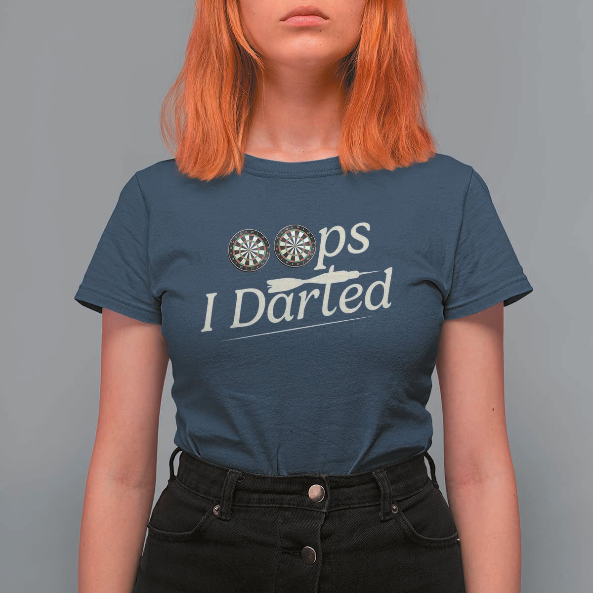 Oops I Darted T Shirt For Women Funny Pub Darts Lover - Wonder Print Shop