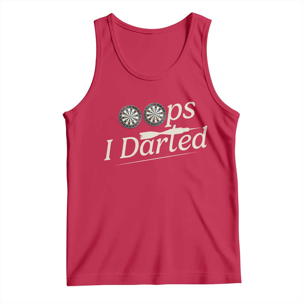 Oops I Darted Tank Top Funny Pub Darts Lover - Wonder Print Shop
