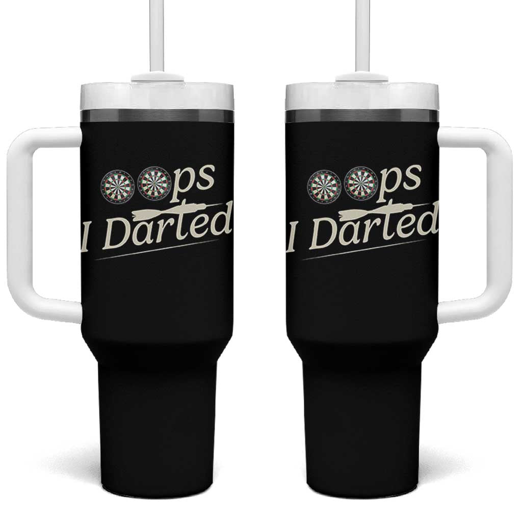 Oops I Darted Tumbler With Handle Funny Pub Darts Lover - Wonder Print Shop