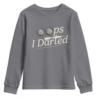Oops I Darted Youth Sweatshirt Funny Pub Darts Lover - Wonder Print Shop
