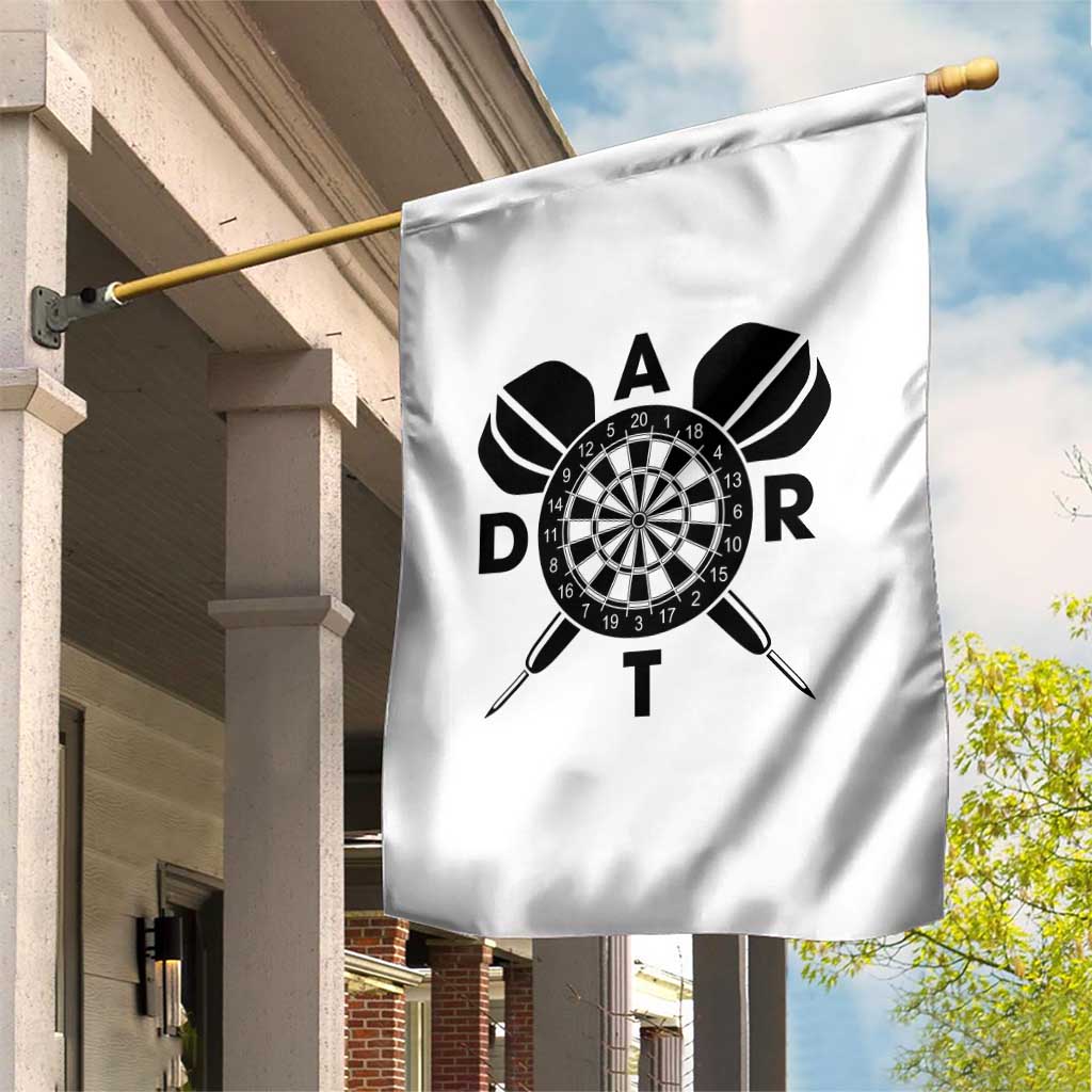 Vintage Dartboard Gift Idea For Dart Lover Garden Flag - Wonder Print Shop
