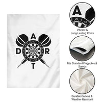 Vintage Dartboard Gift Idea For Dart Lover Garden Flag - Wonder Print Shop