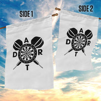 Vintage Dartboard Gift Idea For Dart Lover Garden Flag - Wonder Print Shop