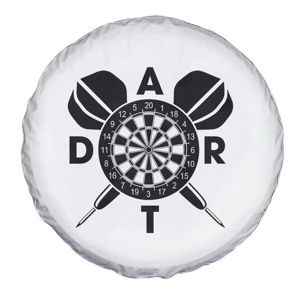 Vintage Dartboard Gift Idea For Dart Lover Spare Tire Cover - Wonder Print Shop