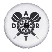 Vintage Dartboard Gift Idea For Dart Lover Spare Tire Cover - Wonder Print Shop