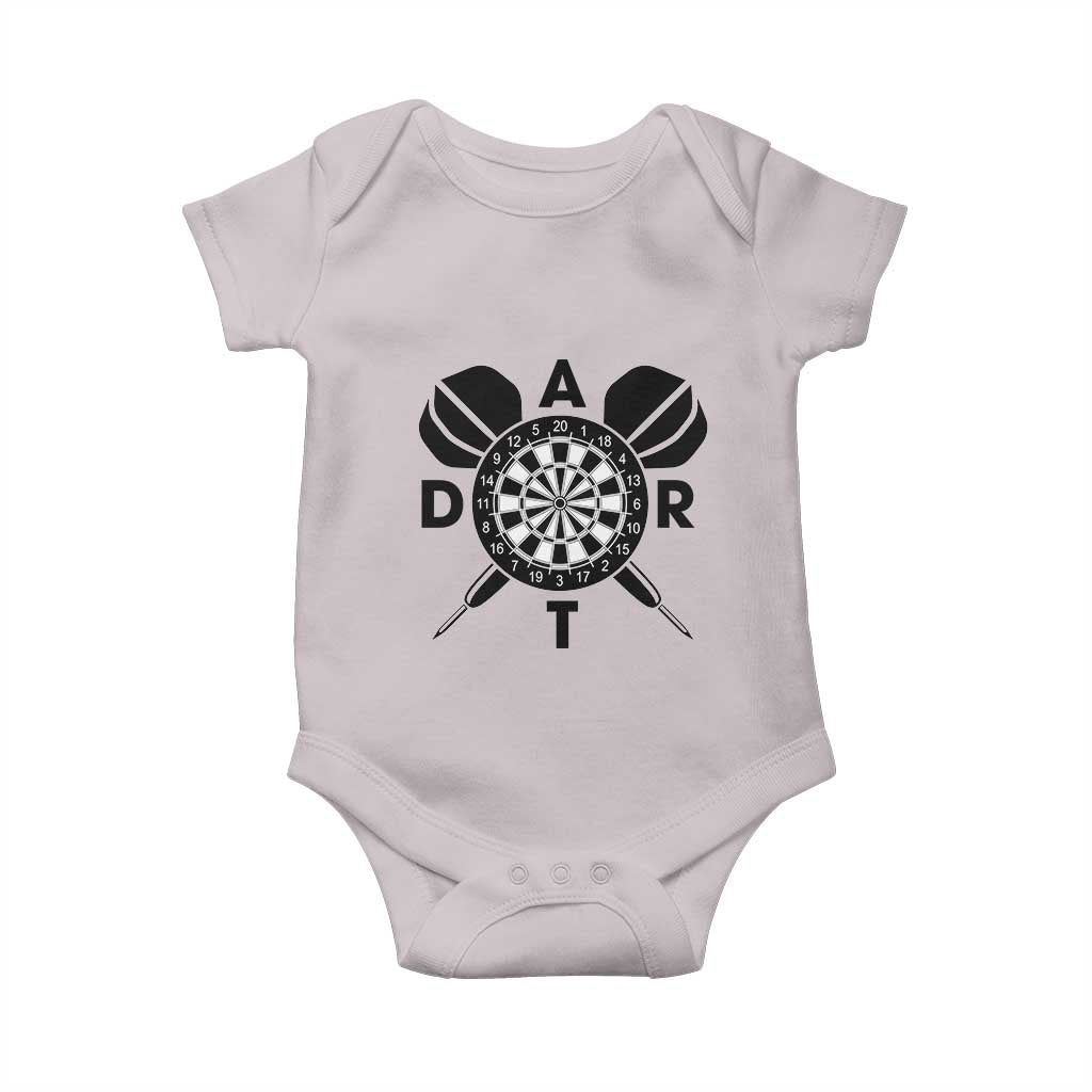 Vintage Dartboard Gift Idea For Dart Lover Baby Onesie - Wonder Print Shop