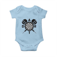 Vintage Dartboard Gift Idea For Dart Lover Baby Onesie - Wonder Print Shop