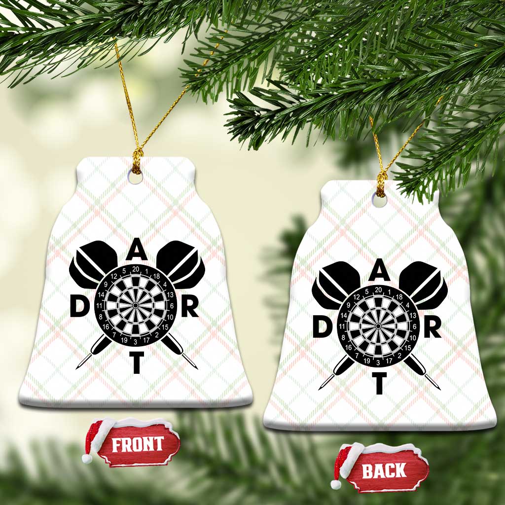 Vintage Dartboard Gift Idea For Dart Lover Ceramic Ornament - Wonder Print Shop