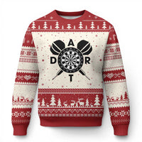 Vintage Dartboard Gift Idea For Dart Lover Ugly Christmas Sweater - Wonder Print Shop
