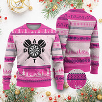 Vintage Dartboard Gift Idea For Dart Lover Ugly Christmas Sweater - Wonder Print Shop